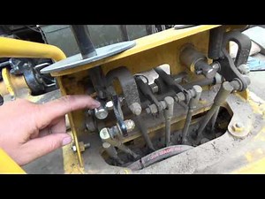 New helper and looking into the valve controls on the backhoe