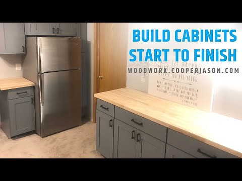 How to build DIY kitchen cabinets - start to finish