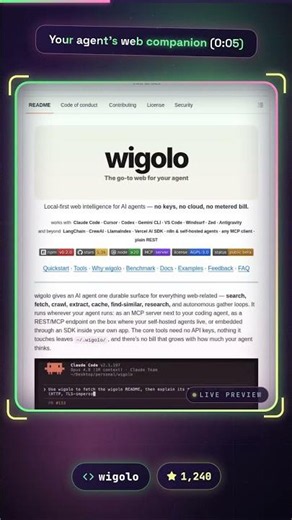 FREE Tavily Alternative: wigolo saves $0.01