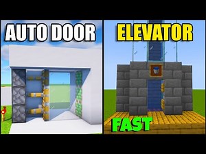 5 EASIEST Redstone Builds in Minecraft! #1