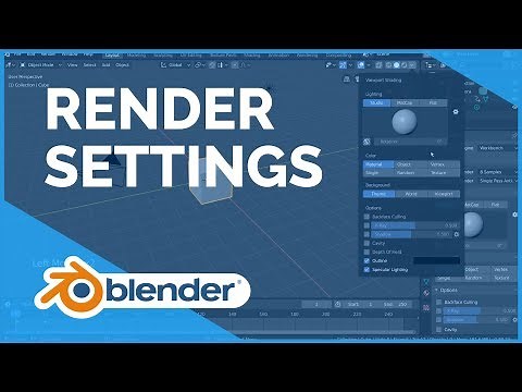 Render Settings Introduction - Blender 2.80 Fundamentals