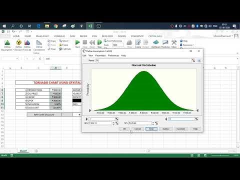 How to Create Tornado Chart using Crystal Ball ?.. Finally I got it..
