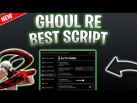 *NEW* GHOUL RE Script (PASTEBIN 2025) (KILLAURA ,AUTO FARM ,AUTO EVENT ,AUTO CHESTS)