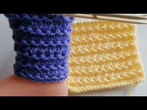 Strickmuster in Runden