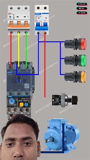 DOL Starter Wiring Diagram | Control Wiring & Thermal Relay Explained”