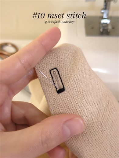 Sewing an Mset Buttonhole Stitch Tutorial