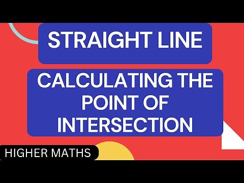 How To Calculate The Point Of Intersection Of Two Lines.