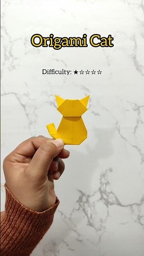 Origami Cat Tutorial | Quick & Cute Paper Folding