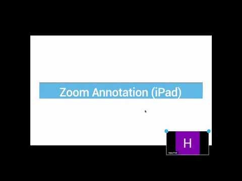 Zoom: How to Annotate & Draw On the Screen (iPad)