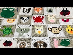 crochet Animal blanket/ Crochet frog/crochet ladybird/ladybug/Part:3