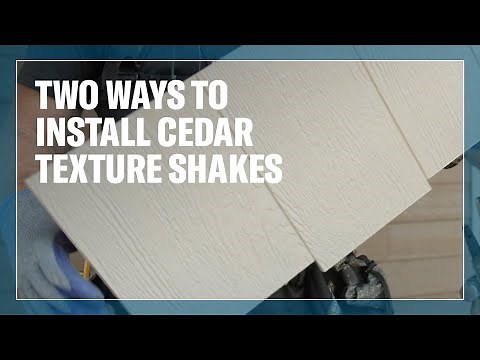 LP® SmartSide® Installation Tip: Two Ways to Install Cedar Texture Shakes