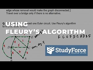 Using Fleury's Algorithm