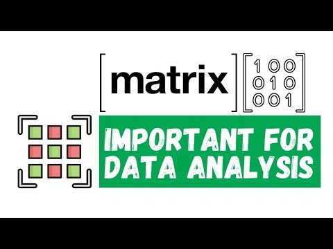 Matrices in Data Analysis and Multivariate Analysis | Understanding Data with Examples in Urdu
