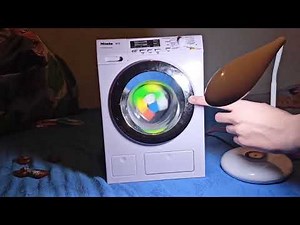 Chestnuts and Rubik's cube in Miele toy washing machine