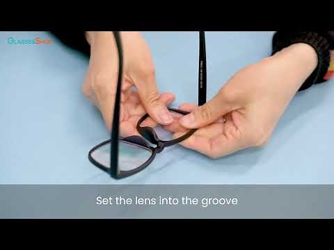 GlassesShop.com | How to Install / Remove the lenses — Plastic Frame