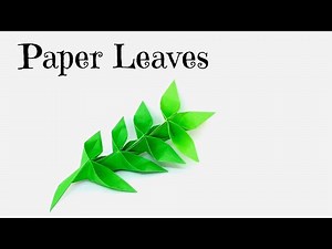 Easy Origami Leaves