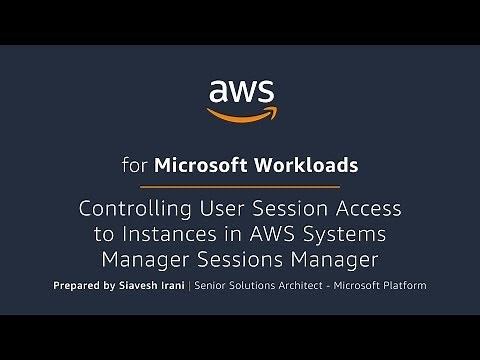 Controlling User Session Access to Instances in AWS System Manager Session Manager