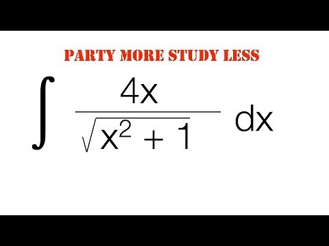 Integration: Substitution ( u substitution) Example 1
