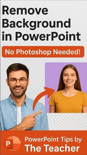 Remove Background in PowerPoint Like a Pro! 🎨✨ #powerpointtips