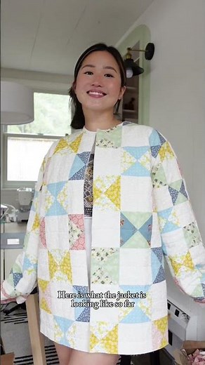 DIY Quilted Patchwork Jacket 💗