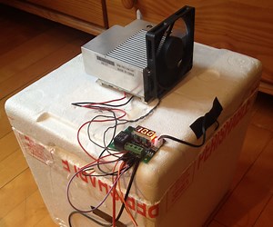 Homemade Peltier Cooler / Fridge With Temperature Controller DIY