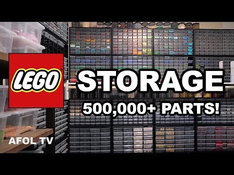 LEGO Storage Ideas: How we organize over 500,000+ LEGO Parts!
