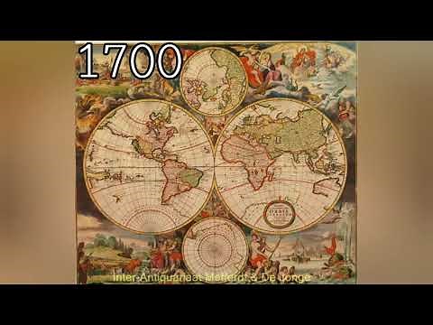 Evolution of World Maps (1500-2020)