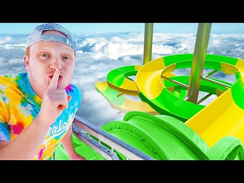 I Spent 24 Hours TRAPPED In a WATERPARK!