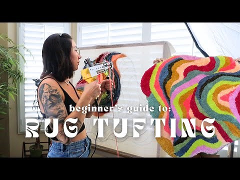 rug tufting for beginners *how to make a rug*
