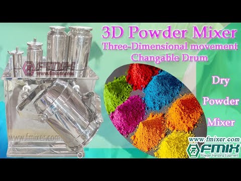 3D Powder Mixer in Action | Ideal for Lab & Research Use | Easy Drum Change