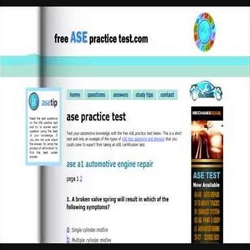 Free ASE Practice Test
