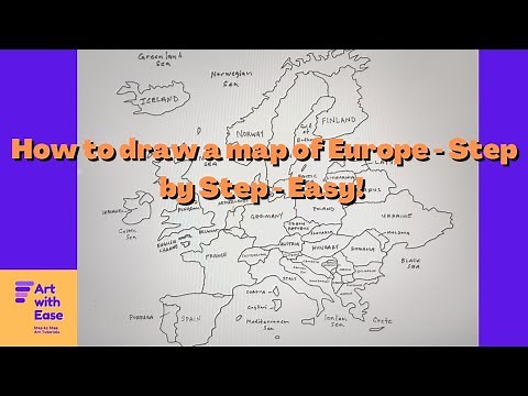 How to draw a map of Europe | Step by Step | Easy!