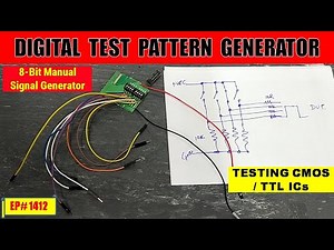 {1412} Digital Test Pattern Generator | 8-Bit Manual Logic Signal Generator | Testing CMOS & TTL ICs