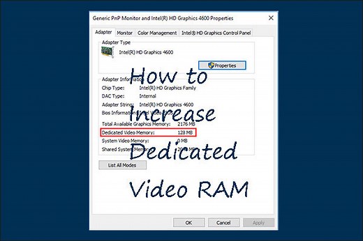 Get more Dedicated Video RAM in Windows 10 - MiniTool Partition Wizard