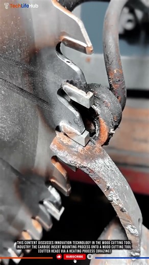 Innovation Precision Carbide Insert Mounting: Technology Automatic Induction Heating on Wood Cutter