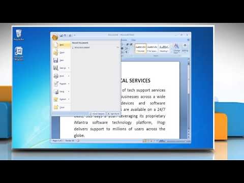 How to set a password in a Word 2007 document