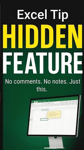 Add NOTES Quickly in Excel Today
