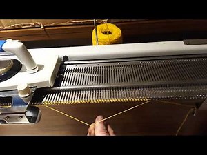 Knitting Machines for Beginners: Part 3 - Threading the yarn and knitting your first tension swatch