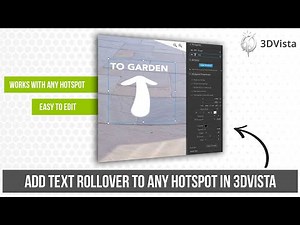 How to add Text Rollover to ANY Hotspot in 3DVista | 360 Virtual Tour Tutorial