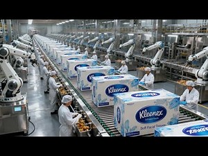 FULL PROCESS | Inside the Kleenex Factory – How Soft Tissue Paper Is Made