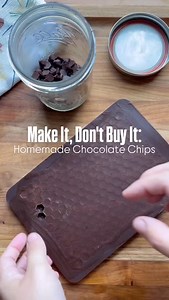 Chocolate Chip Recipe ⬇️ Recipe below, but comment CHIP and I’ll send it over! Is anyone else tired of spending so much on store-bought chocolate? Finding clean chocolate especially without refined sugars can cost $6-$9 per bar/ bag or more. Why not try making your own at home? It’s an easy, affordable swap that lets you control the ingredients going into your food. Plus, it’s a fun activity—your toddler will love helping out! Homemade Chip Recipe: Ingredients: -2/3 cup cacao or cocoa powder (un