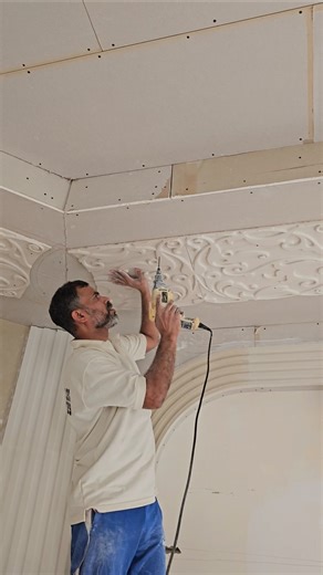 gypsum design installation in gypsum board,
