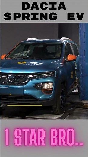 Would You Trust a Cheap 1-Star EV? Dacia Spring Crash Test
