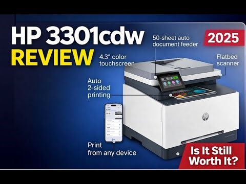 Why This $600 HP Color LaserJet Pro MFP 3301cdw Printer Shocked Me in 2025