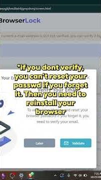How to lock your browser with password