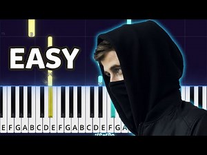Alan Walker - Faded Easy Piano Tutorial