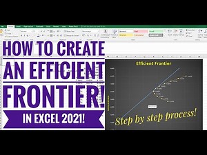 How to make an Efficient Frontier and Capital Allocation Line in Excel 2022! Filipino