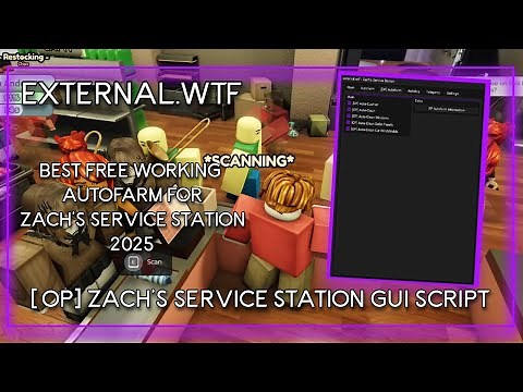 [OP] Roblox Zach's Service Station AUTOFARM SCRIPT GUI - AUTOFARM - FREE - PASTEBIN 2025