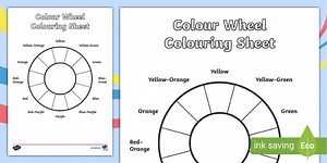 Colour the Wheel as per the Colour Name