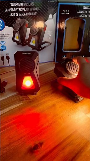 Infinity X1 work light with speakers | 700 lumens
